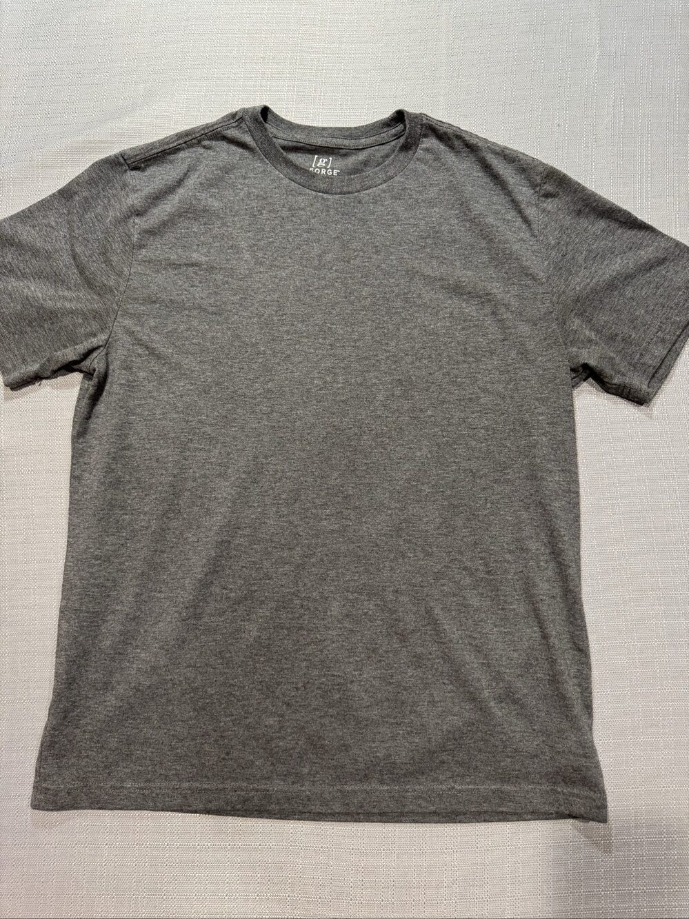 Men’s George Basic Crew Neck T-Shirt – Charcoal Gray – Medium